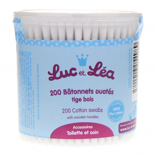LUC ET LEA 200 Cotons-Tige - Bâtonnets Ouatés-3170 LUC ET LEA 200 Cotons-Tige - Bâtonnets Ouatés-3170