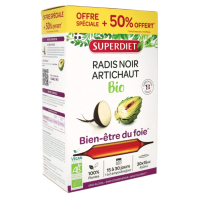 Radis Noir - Artichaut Bio 20 Ampoules + 10 Ampoules Offertes