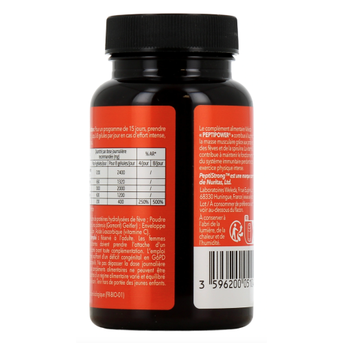 PeptiPower Masse Musculaire Tonus & Vitalité 60 gélules