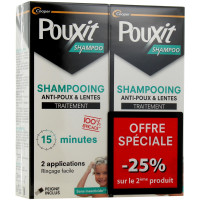 Pouxit Shampooing Traitant Anti-Poux Et Lentes - 2 x 200 ml