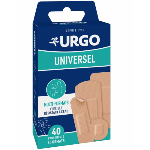 Pansements Universel 4 Formats 40 pansements Pansements Universel 4 Formats 40 pansements