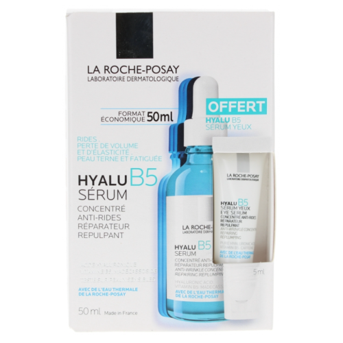 Hyalu B5 Sérum Concentré Anti-Rides Réparateur Repulpant 50 ml + Sérum Yeux 5 ml Offert Hyalu B5 Sérum Concentré Anti-Rides Réparateur Repulpant 50 ml + Sérum Yeux 5 ml Offert