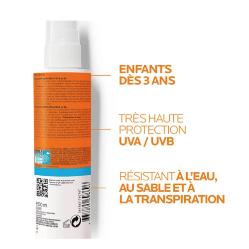 Anthelios Dermo-Pediatrics Spray Invisible SPF50+ Sans Parfum 200 ml