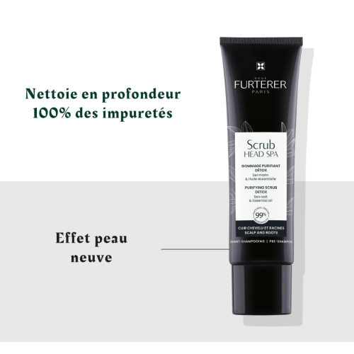 HEAD SPA Gommage Purifiant Detox 150 ml + Brosse de Massage Cuir Chevelu Offerte