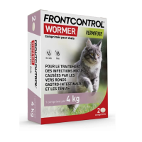 Frontcontrol Wormer Vermifuge Chat 2 comprimés