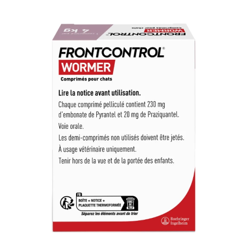 Frontcontrol Wormer Vermifuge Chat 2 comprimés