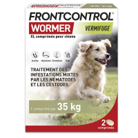 Frontcontrol Wormer Chien XL vermifuge 2 comprimés