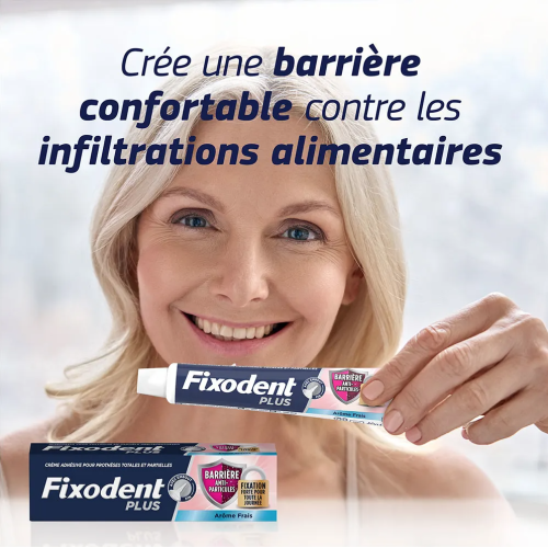 Pro plus Crème Adhésive pour prothèses Totales & Partielles Barrière Anti-Particules 40 g