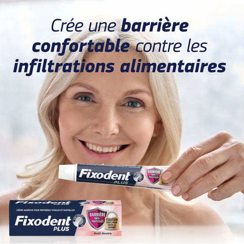 Pro plus Crème Adhésive pour prothèses Totales & Partielles Barrière Anti-Particules 40 g