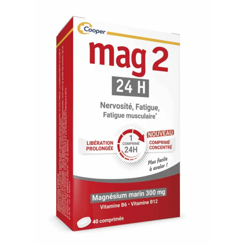 Mag 2 24h Magnesium Marin 2 x 40 comprimés