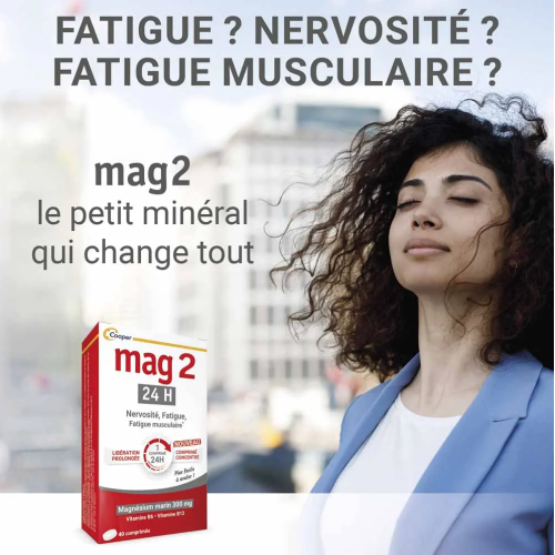 Mag 2 24h Magnesium Marin 2 x 40 comprimés