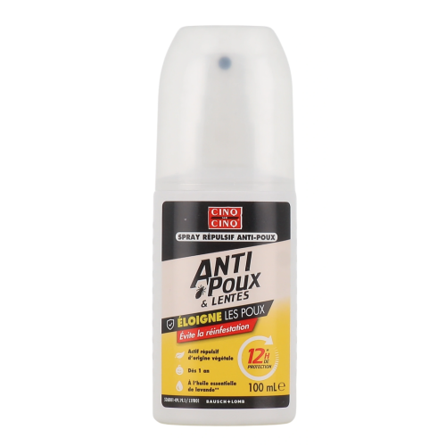 Spray Répulsif Anti-Poux Protection 12H 100 ml Spray Répulsif Anti-Poux Protection 12H 100 ml