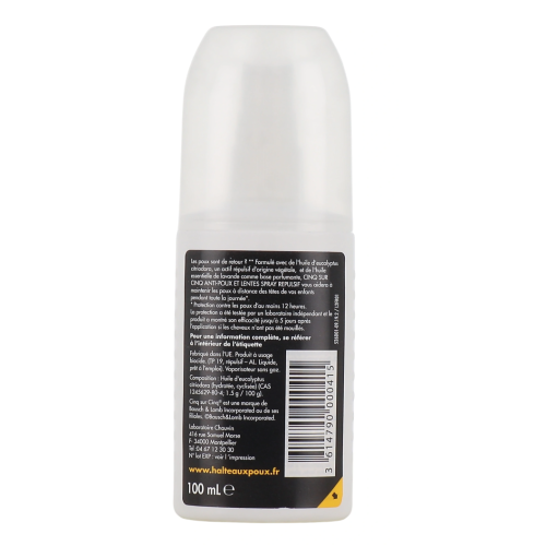 Spray Répulsif Anti-Poux Protection 12H 100 ml