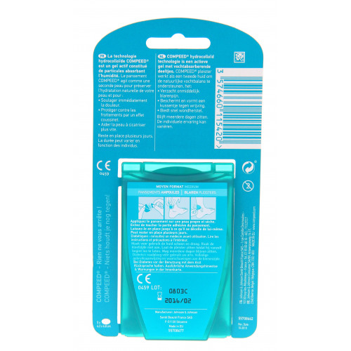 COMPEED Pansement Ampoules 5 unités - Soulage et cicatrise vite COMPEED Pansement Ampoules 5 unités - Soulage et cicatrise vite