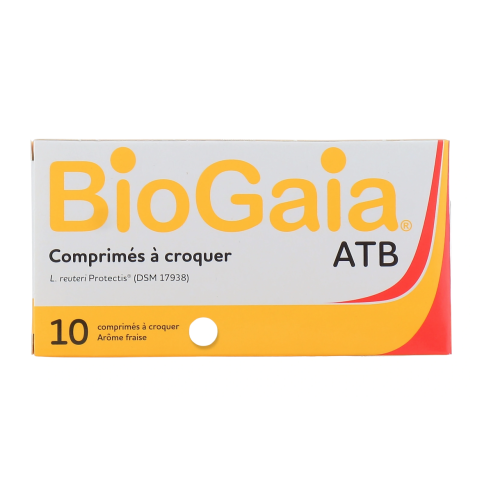 ATB 10 comprimés à Croquer Arôme Fraise ATB 10 comprimés à Croquer Arôme Fraise
