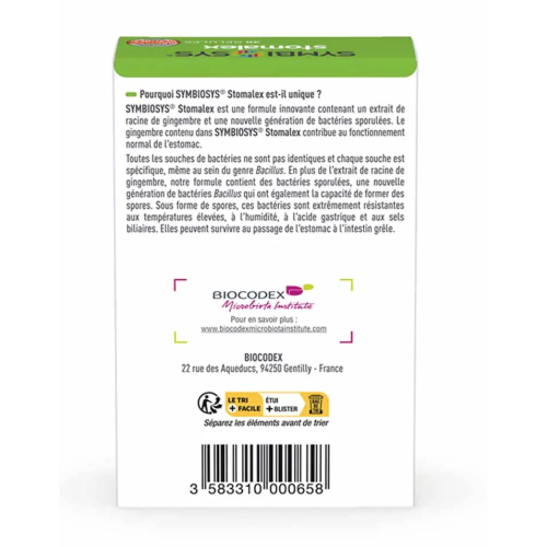 Symbiosys Stomalex 30 gélules