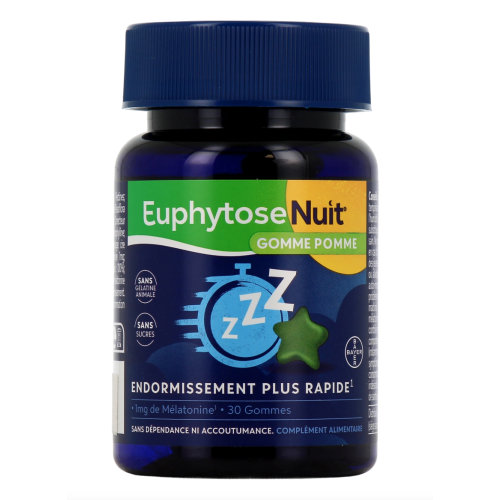 Euphytose Nuit pomme 30 gommes Euphytose Nuit pomme 30 gommes