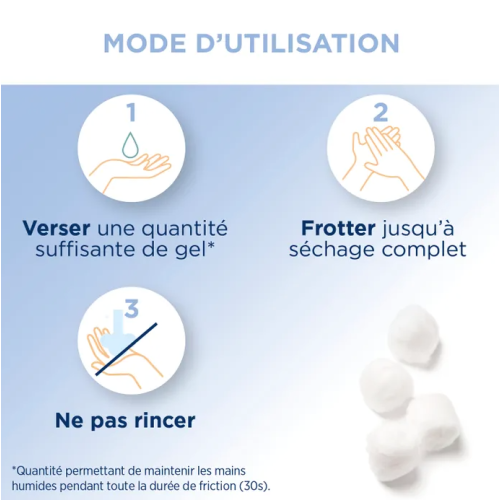 Gel Hydroalcoolique Parfum Fleur de Coton 100 ml