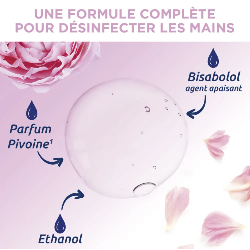 Gel hydroalcoolique mains Pivoine 100 ml
