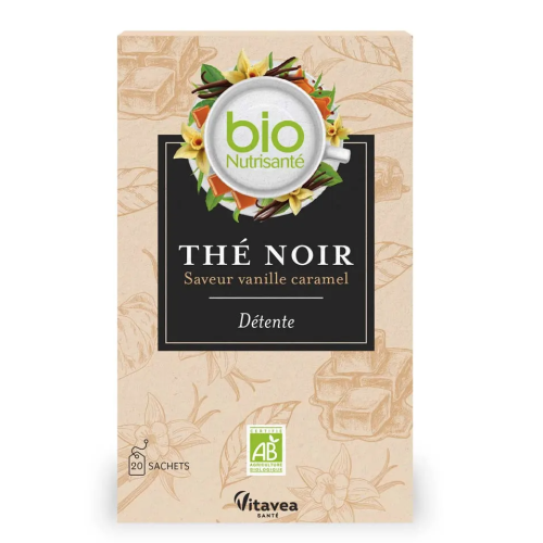 BioNutrisanté Thé Noir Détente Saveur Vanille Caramel 20 sachets BioNutrisanté Thé Noir Détente Saveur Vanille Caramel 20 sachets