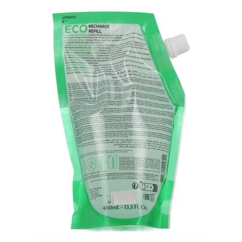 Spirial Déo-Douche Gel Lavant Déodorant 24H Éco-Recharge 400 ml
