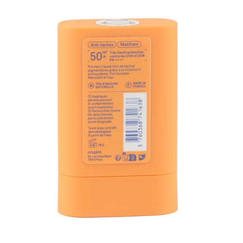 Stick solaire anti taches SPF 50+ 15 g