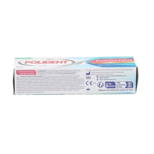 Fixation Forte Crème Adhésive Pour Prothèse Dentaire 40 g