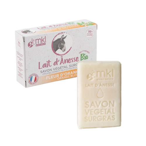 Savon végétal lait d'ânesse Fleur d'oranger Bio 100 g