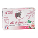 Savon au Lait d'ânesse Bio Rose 100 g