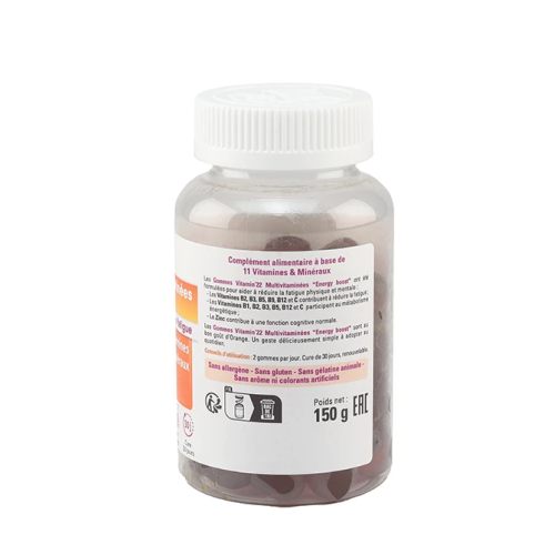 Vitamin'22 Energy boost Multivitaminées 60 gummies