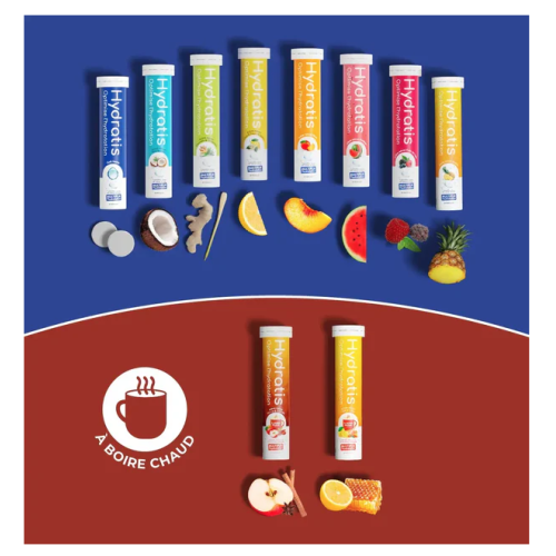 Hydratation Miel Citron à Boire Chaud 20 Pastilles Effervescentes
