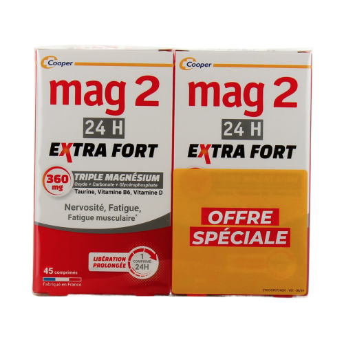 Mag 2 Extra Fort 2 x 45 comprimés Mag 2 Extra Fort 2 x 45 comprimés