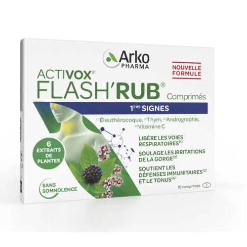 Activox Flash'rub 1ers signes 15 comprimés Activox Flash'rub 1ers signes 15 comprimés