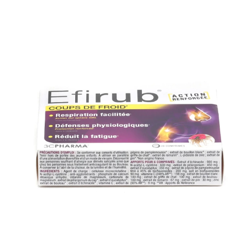 Efirub Coups de Froid 30 comprimés