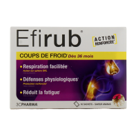 Efirub Coups de Froid Goût Ananas 16 Sachets