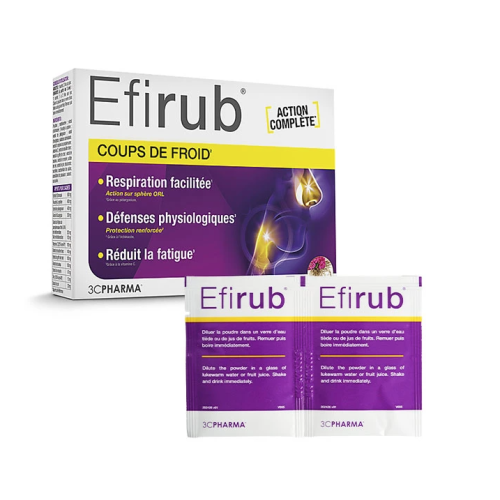 Efirub Coups de Froid Goût Ananas 16 Sachets