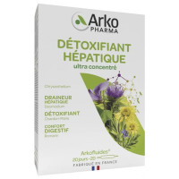 Arkopharma Arkofluide Bio Détox 20 Ampoules - Purifie et Régénère