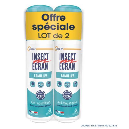 Insect Ecran Familles 2 x 100 ml Insect Ecran Familles 2 x 100 ml