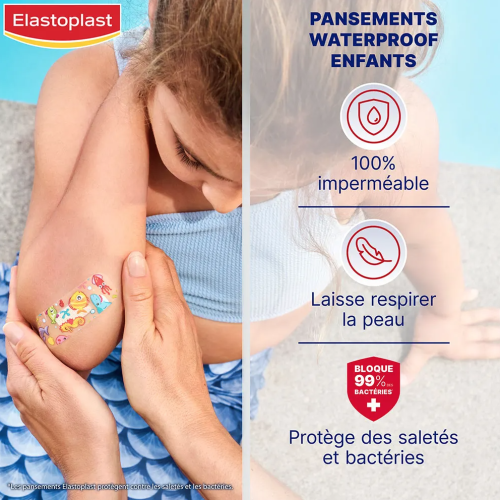 Waterproof Pansements imperméables enfant 20 pansements