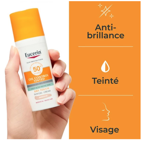 Sun Protection Oil control gel crème teinté SPF 50+ 50 ml