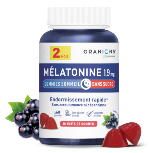 Mélatonine 1,9 mg 60 Gummies