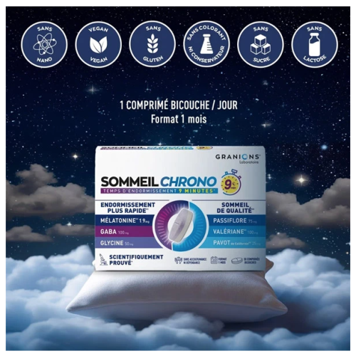 Sommeil Chrono 30 Comprimés Bicouches