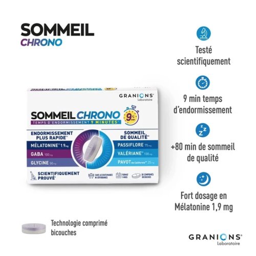 Sommeil Chrono 30 Comprimés Bicouches