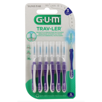 Trav-ler Brossettes interdentaires 1.2 mm Violet 6 Brossettes