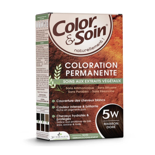 Color et Soin coloration permanente marron doré 5W