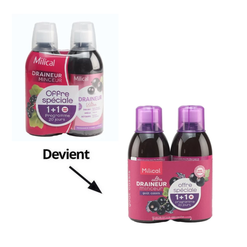Draineur Ultra cassis solution buvable 2 x 500 ml