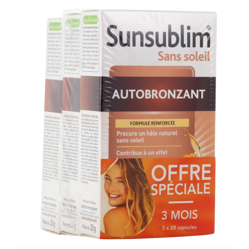 Sunsublim Autobronzant 3 x 28 capsules Sunsublim Autobronzant 3 x 28 capsules