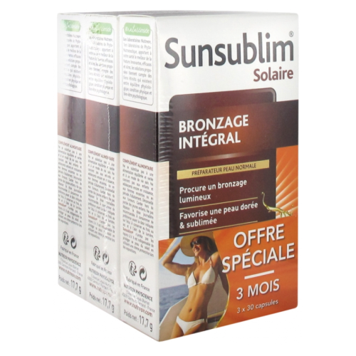 Sunsublim Bronzage Intégral Peau Normale 3 x 30 capsules