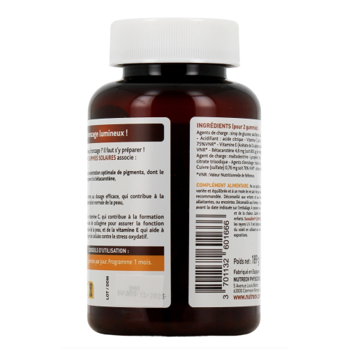 Sunsublim Gummies Solaires 2en1 60 gummies