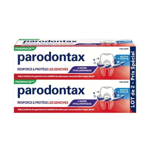Dentifrice Quotidien Renforce et Protège les Gencives à l'Acide Hyaluronique 2 x 75 ml Dentifrice Quotidien Renforce et Protège les Gencives à l'Acide Hyaluronique 2 x 75 ml